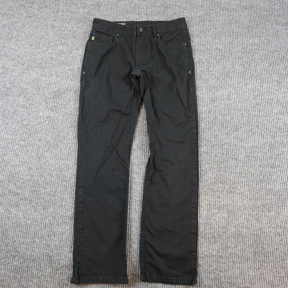 Stio Rivet Canvas Pants Mens 31 (30x29) Black Regular Straight Zip Fly 2400091
